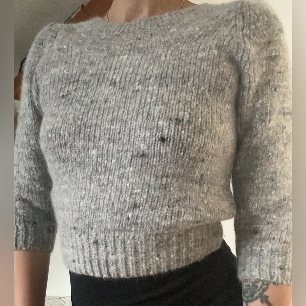 1960s wool/rabbit hair angora blend sweater | women’s XS